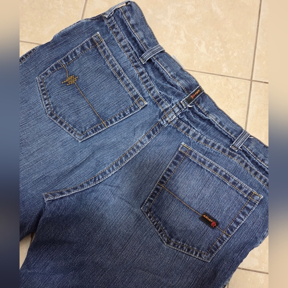 Mens Ariat FR M4 Low Rise Boot Denim Jeans - Picture 9 of 10